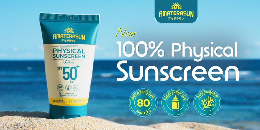 Amaterasun Physical Sunscreen, No Whitecast dan Aman Digunakan Anak