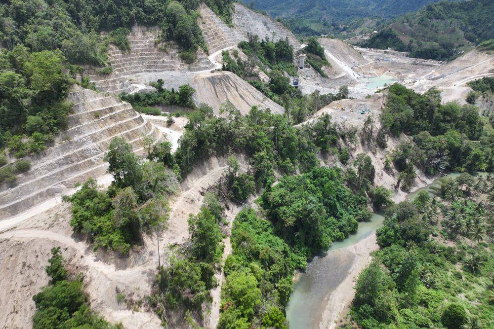 Proyek Bendungan Bulango Ulu, bendungan pertama di Gorontalo, Sulawesi Utara. (dok. Hutama Karya)