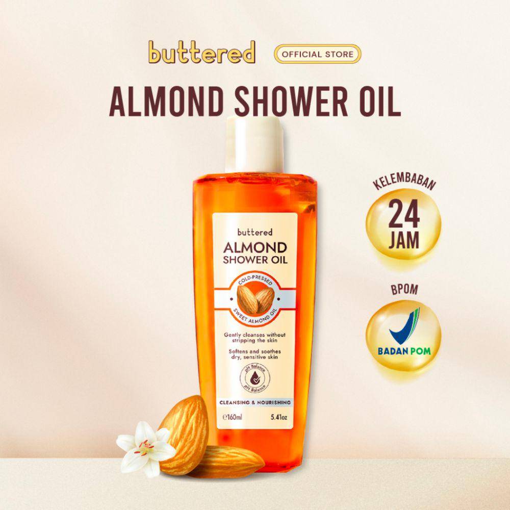 Buttered Almond Shower Oil (shopee.co.id/Buttered Official Shop)