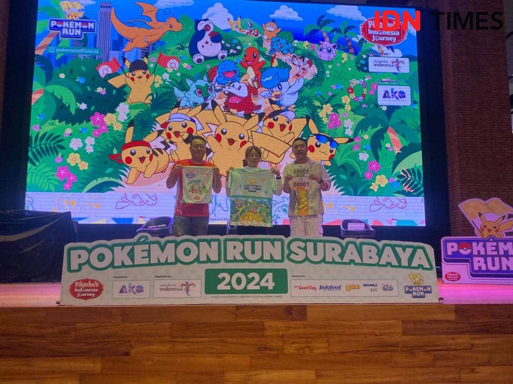 Ratusan Orang Bakal Lari Pakai Pikacu di Pokemon Run 2024 Surabaya