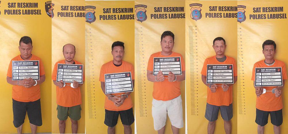 Polres Labusel Ringkus 6 Debt Collector yang Hendak Merampas Mobil
