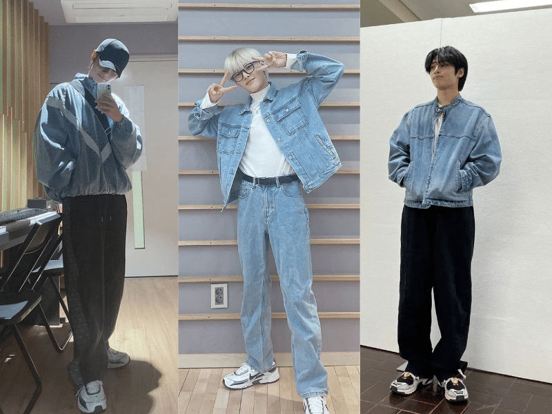 9 Mix and Match Jaket Denim ala I.N Stray Kids, Modis Setiap Saat!
