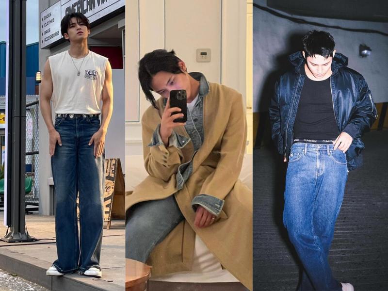 OOTD denim ala Mingyu SEVENTEEN (instagram.com/min9yu_k)