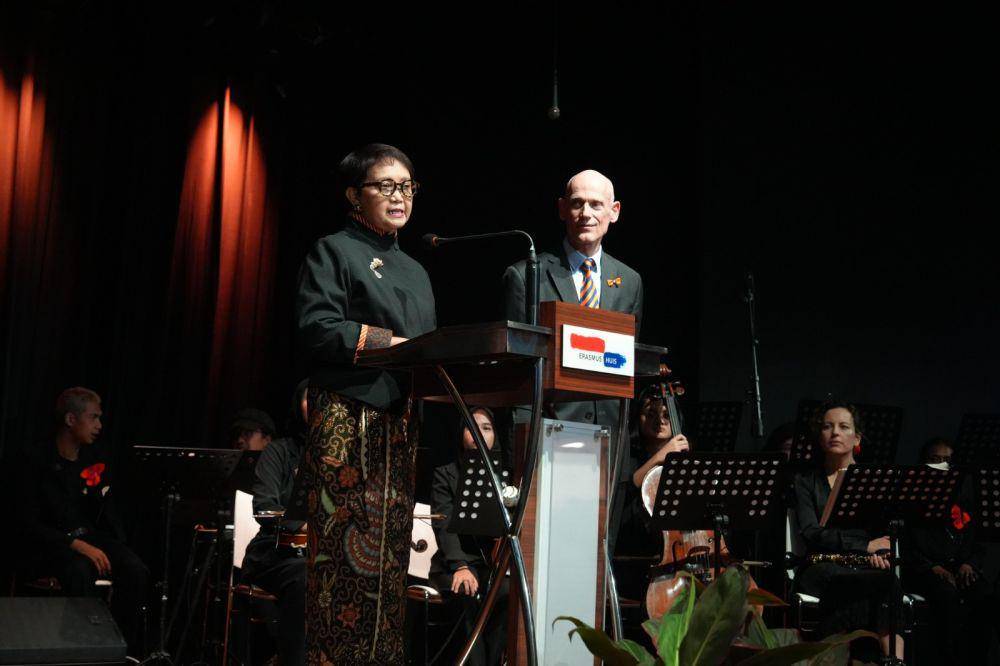 Menteri Luar Negeri RI Retno di King's Day Belanda. (dok. Kemlu RI)