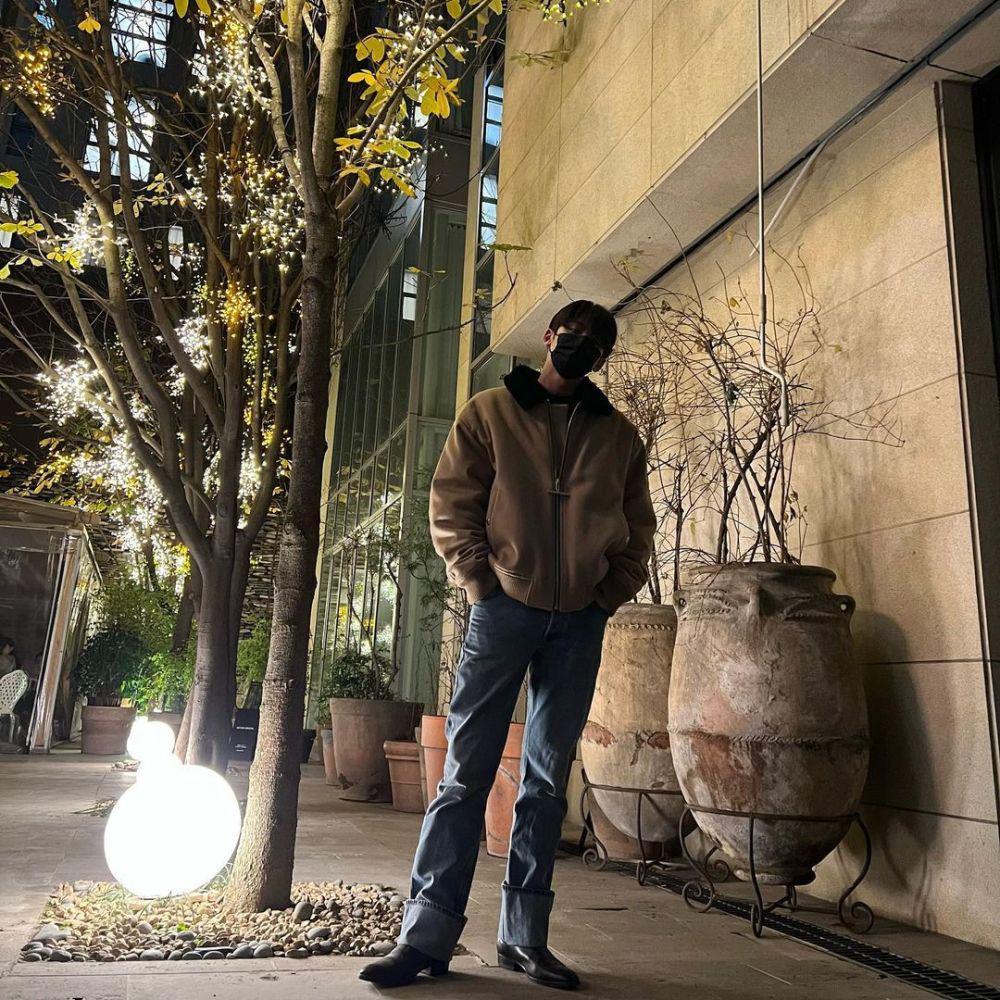 OOTD denim ala Mingyu SEVENTEEN (instagram.com/min9yu_k)