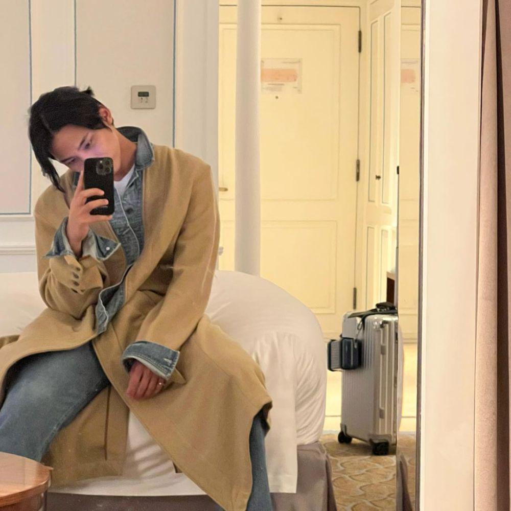 OOTD denim ala Mingyu SEVENTEEN (instagram.com/min9yu_k)