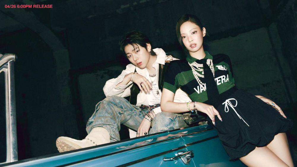 Potret Zico dan Jennie BLACKPINK dalam teaser comeback "SPOT!" (instagram.com/woozico0914)