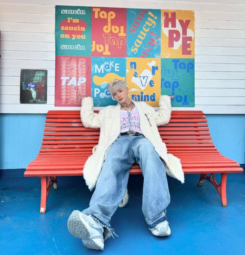 OOTD nuansa putih ala Taeyong NCT (instagram.com/taeoxo_nct)