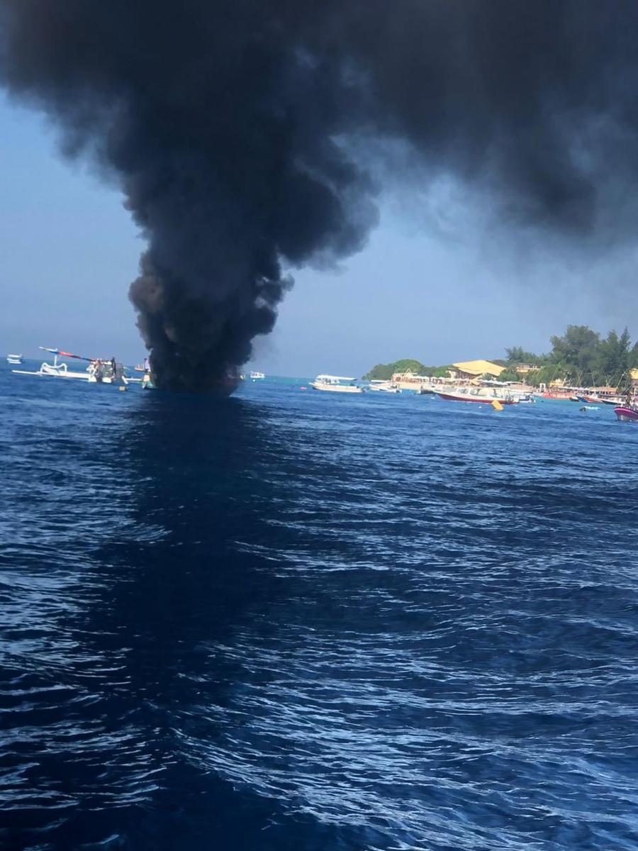 Speedboat Terbakar di Perairan Gili Trawangan, Kapten Kapal Luka Bakar
