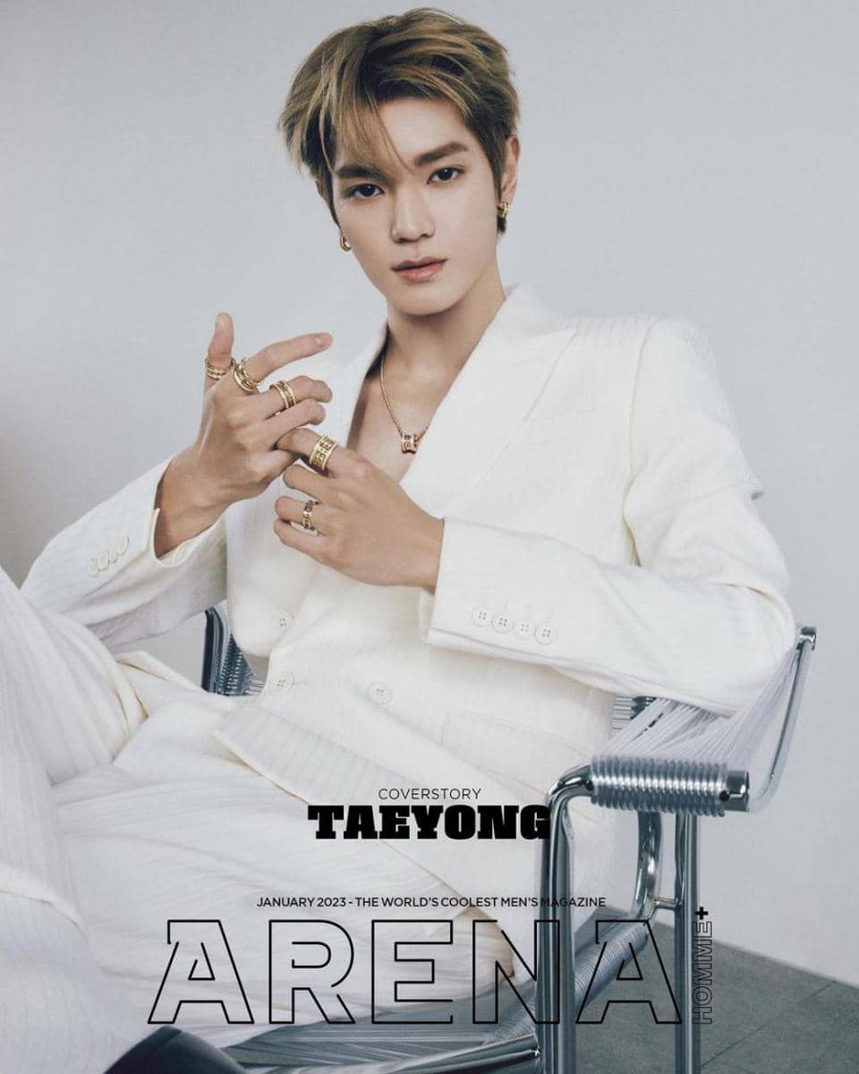 OOTD nuansa putih ala Taeyong NCT (instagram.com/taeoxo_nct)