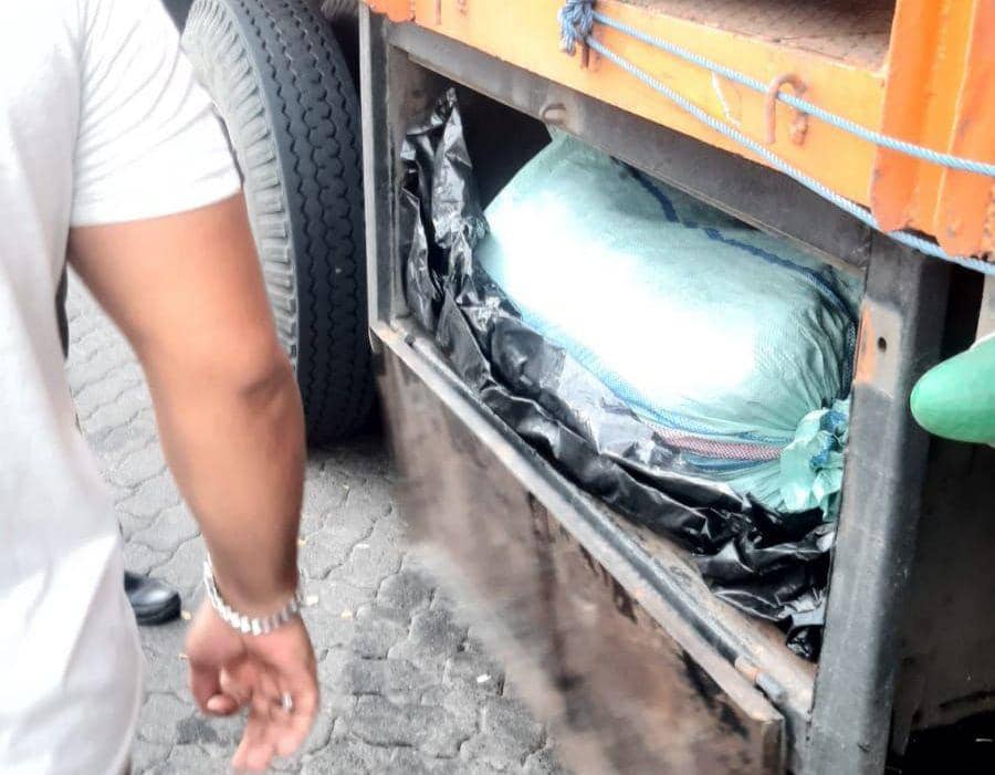 Pengungkapan penyelundupan 390 Kg daging celeng oleh petugas Karantina Lampung. (DOK. Karantina Lampung).