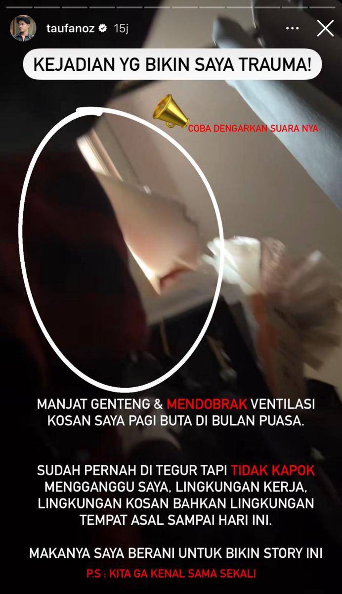 biodata dan profil Taufanoz (Instagram.com/taufanoz)