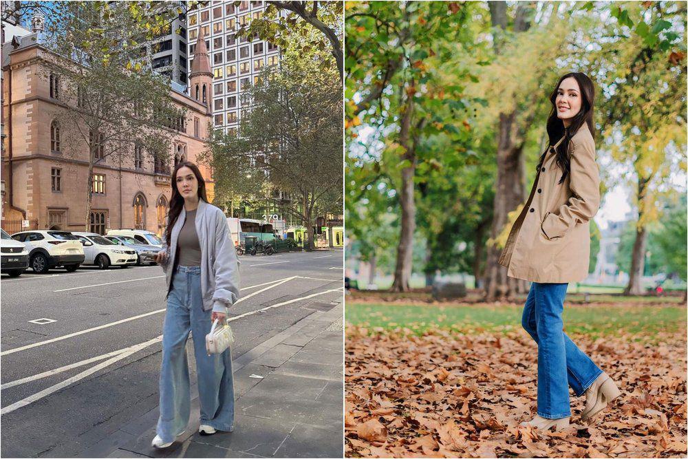 10 Gaya Outfit Musim Gugur ala Cathy Sharon, Stylish Abis!