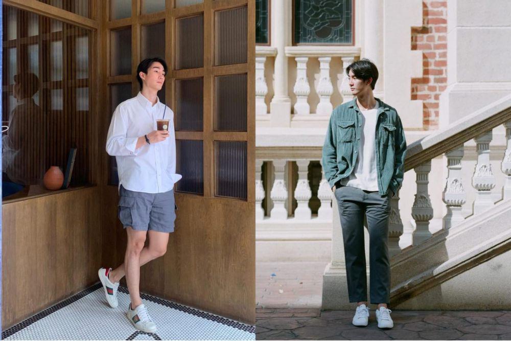 7 Ide OOTD Pakai White Sneakers ala Force Jiratchapong, Versatile!