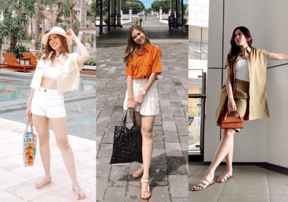 7 OOTD Pakai Short Pants ala Michelle Joan, Kece dan Trendi