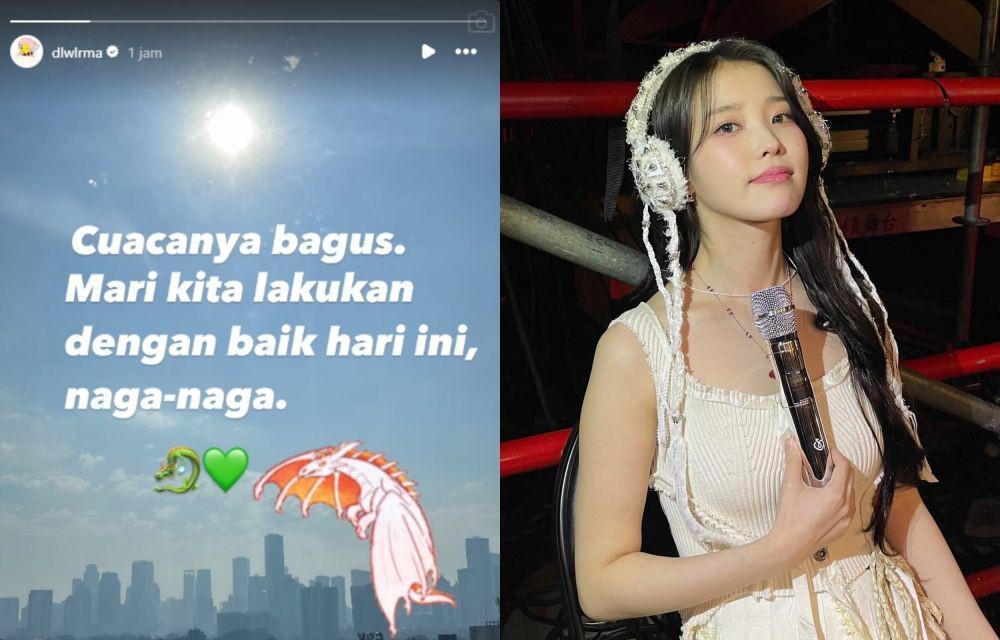 IU Bikin Insta Story Pakai Bahasa Indonesia, Siap Konser Day 2!