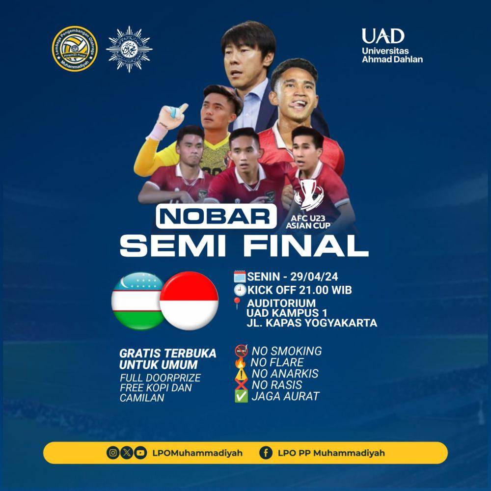lokasi nobar timnas vs Uzbekistan (instagram.com/lpomuhammadiyah)