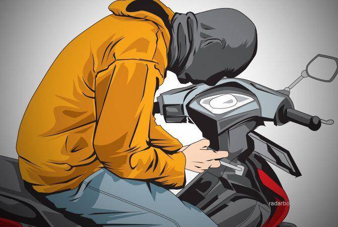 Ilustrasi pencurian motor. (Pinterest)