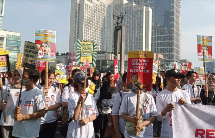 Relawan 3 Paslon Capres Ajak Masyarakat Bersatu Pasca-Pilpres 2024