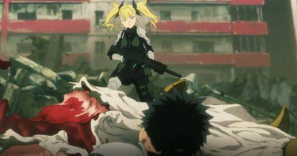 Kikoru menyelamatkan Kafka ( Dok. Production I.G / Kaiju No. 8 )