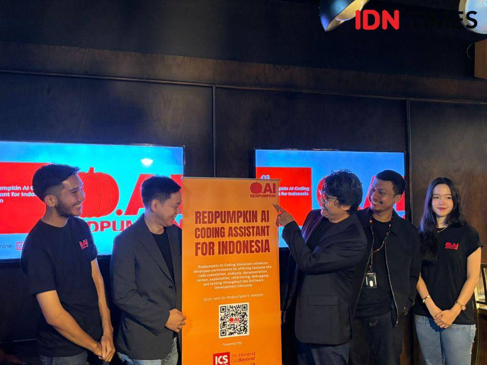 ilustrasi peluncuran Redpumpkin AI Coding Assistant (IDN Times/Rifki Wuda Sudirman)