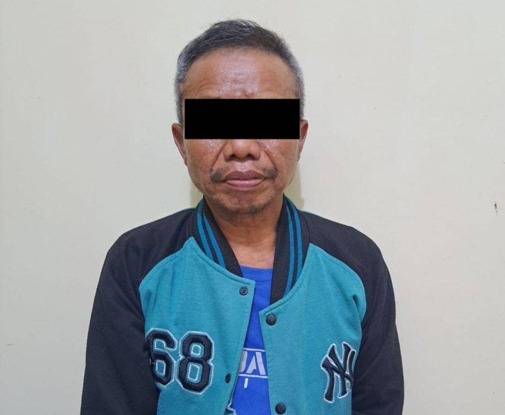 Pelaku inisal SK. (DOK. Polsek Anak Ratu Aji).