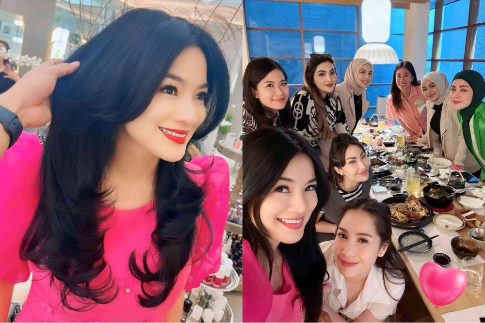 7 Momen Titi Kamal Kumpul bareng Geng Cendol, Pamer Rambut Baru!