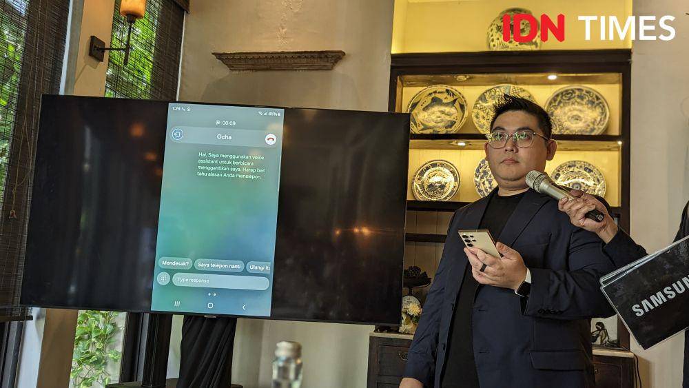 Galaxy AI Bahasa Indonesia Luncheon di Jakarta, Senin (29/04/2024) (IDN Times/Misrohatun)