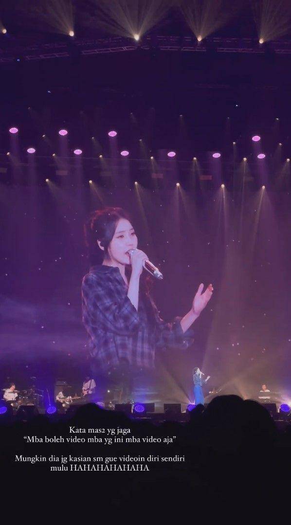 potret Audi Marissa nonton konser IU (instagram.com/audimarissa)