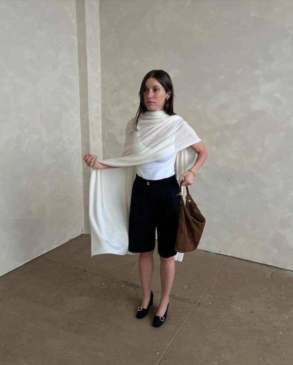 Styling celana long short (Instagram.com/tamaramory)