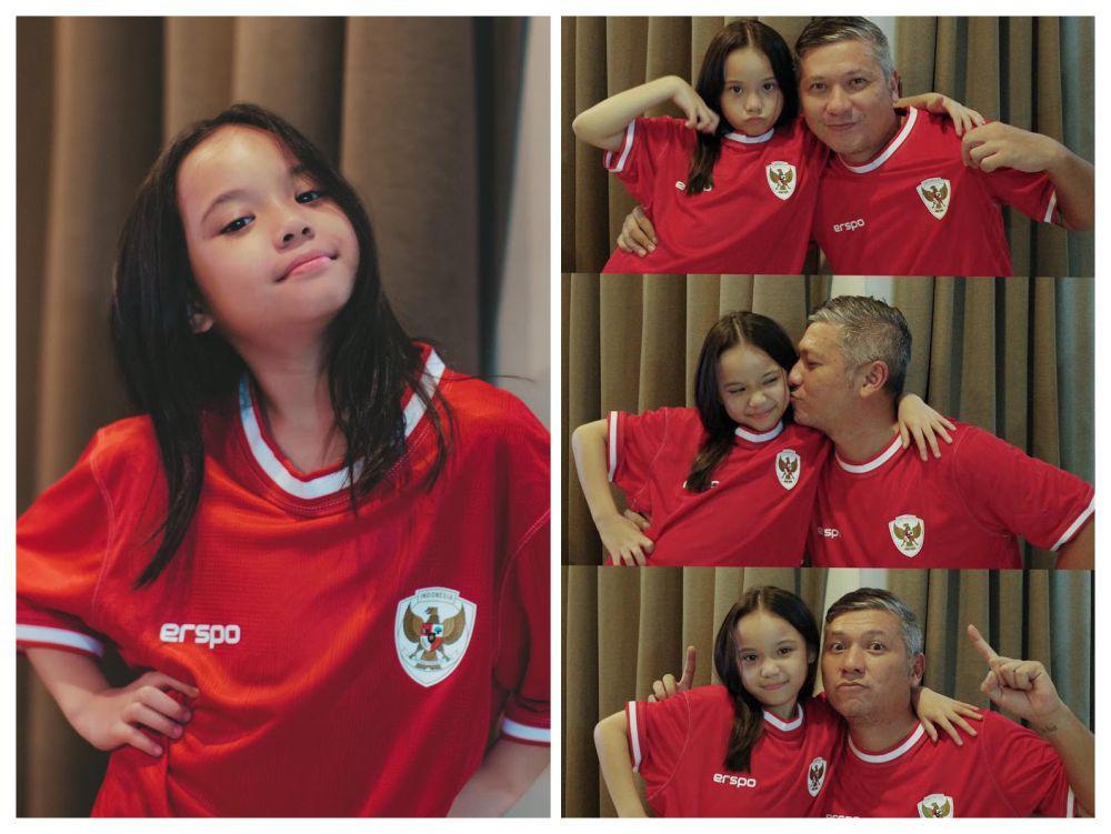 7 Momen Gading Marten dan Gempi Kompak Dukung Timnas Indonesia, Nobar!
