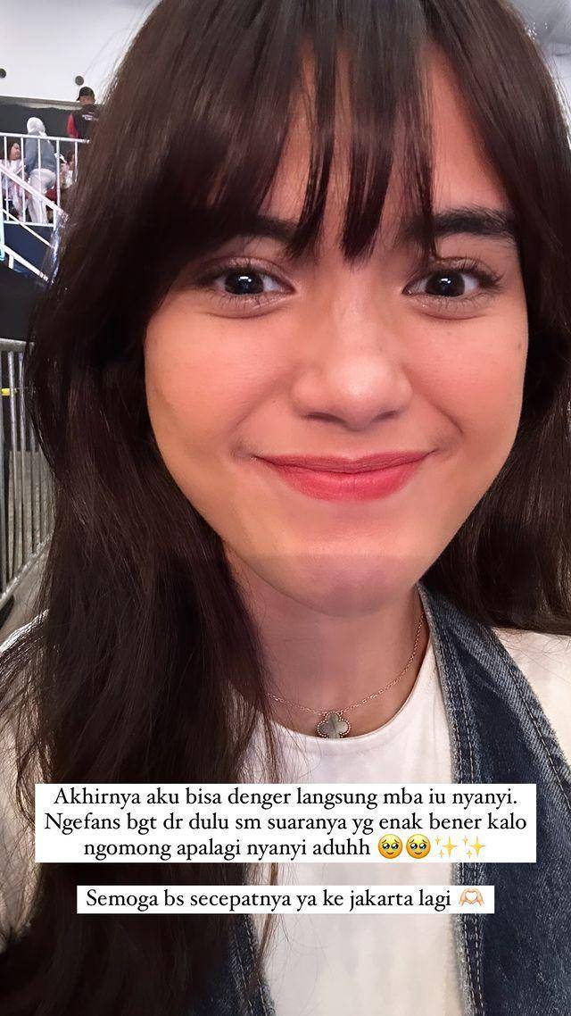 potret Audi Marissa nonton konser IU (instagram.com/audimarissa)