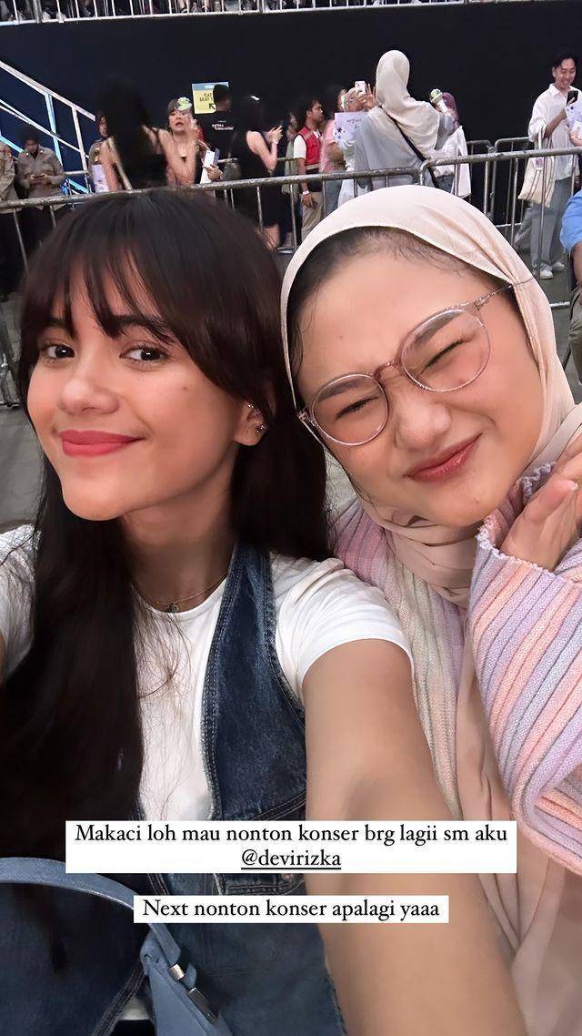 potret Audi Marissa nonton konser IU (instagram.com/audimarissa)