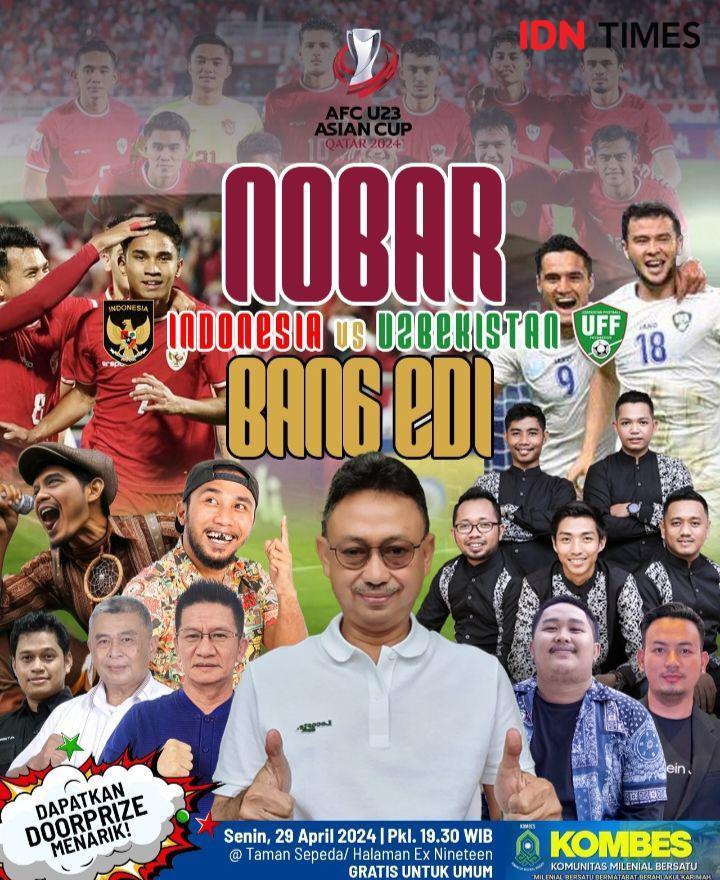 Poster Pejabat di Kalbar Ajak Nobar Timnas Indonesia vs Uzbek