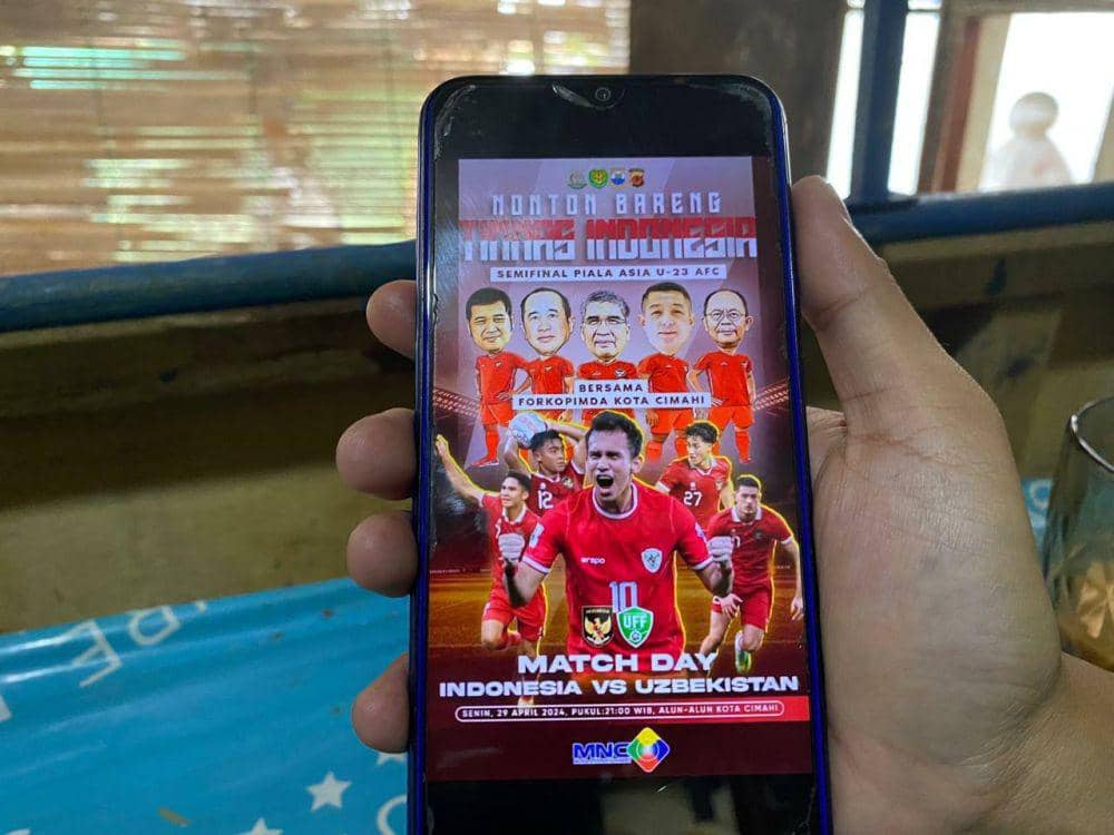 Nobar Timnas Indonesia di Alun-alun Cimahi, Pemkot: Sudah Direstui MNC