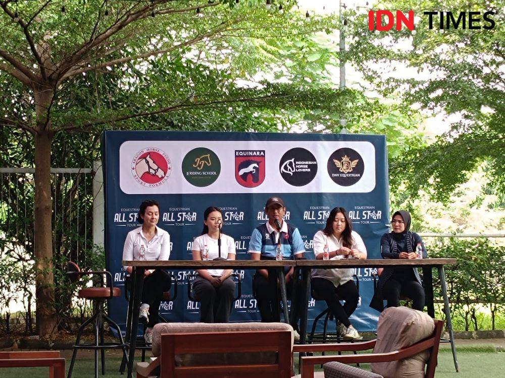 Jumpa pers Equestrian All Star (EAST) 2024. (IDN Times/Tino).