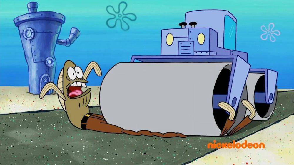 Fred mengalami insiden yang melukai kakinya. (dok. Nickelodeon/SpongeBob SquarePants)
