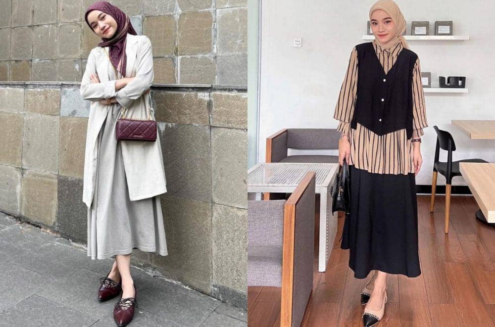 11 Ide Outfit Hijab Smart Casual ala Melvin Maylani, Fashionable!