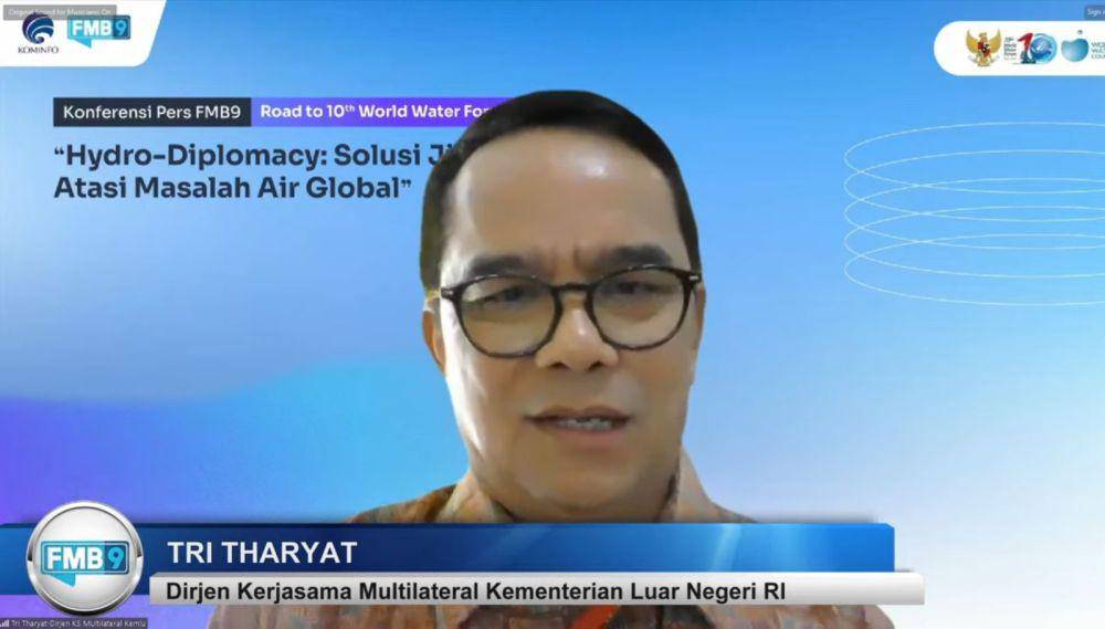 Direktur Jenderal Multilateral Kemlu RI, Tri Tharyat. (dok. tangkapan layar Youtube Kominfo)