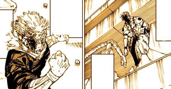 Yuji dan Sukuna dalam kondisi sekarang ( Dok. Shueisha / Jujutsu Kaisen )
