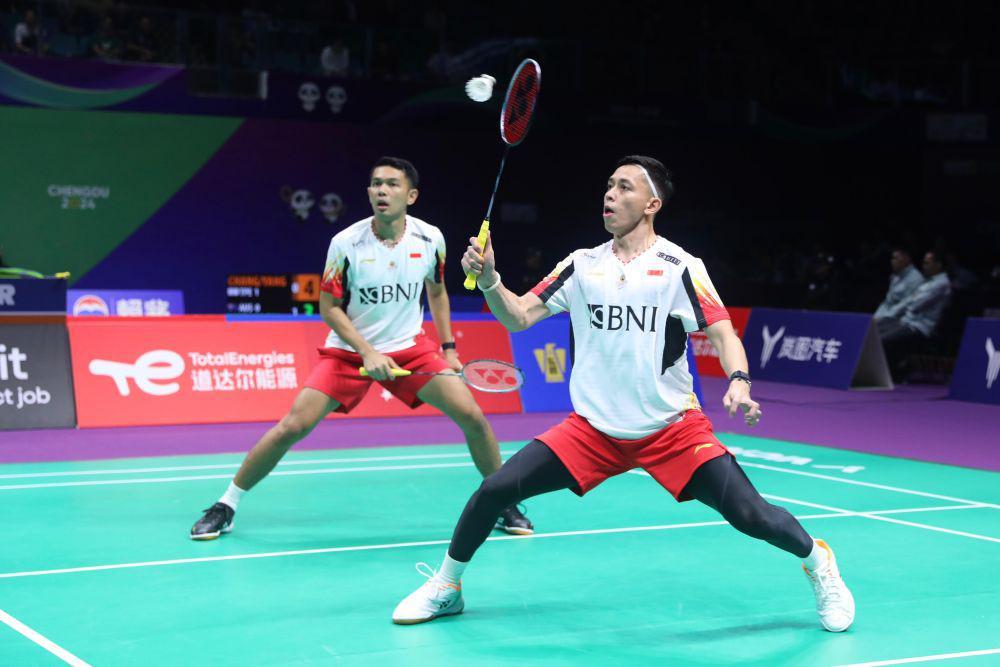 Fajar/Rian Tumbang, Indonesia Tertinggal 0-2 di Final Thomas Cup 2024