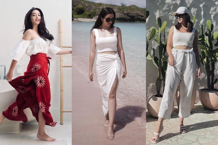 11 Ide Outfit ke Pantai ala Ranty Maria, Comfy dan Anti Ribet!