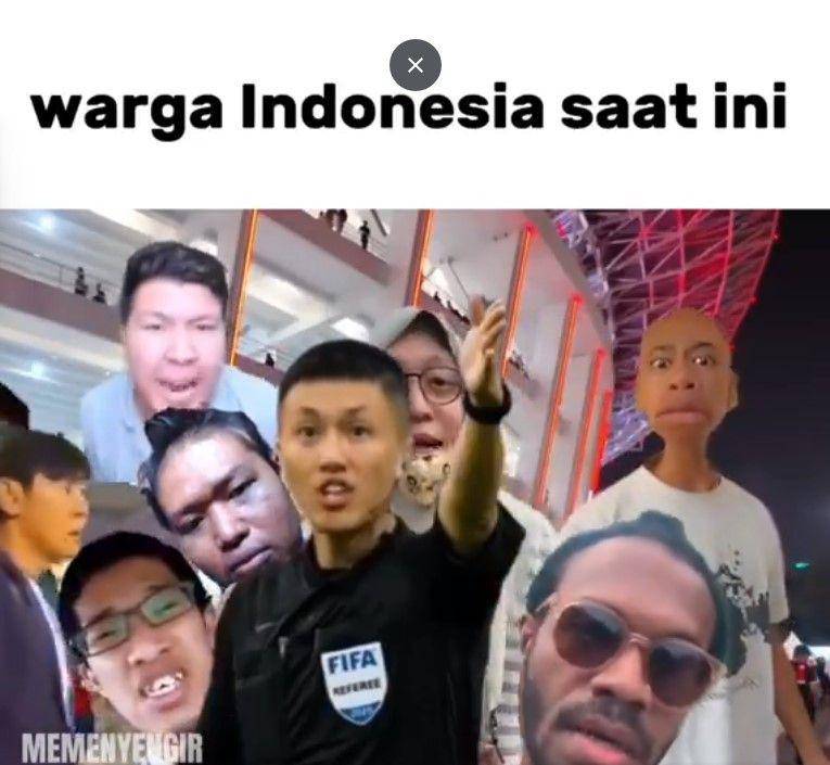 meme wasit laga Indonesia vs Uzbekistan (instagram.com/memenyengir)