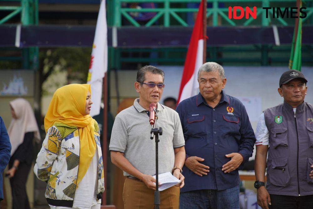 Pj Wali Kota Pontianak, Ani Sofian canangkan kota Pontianak sebagai Sport city. (IDN Times/prokopim).