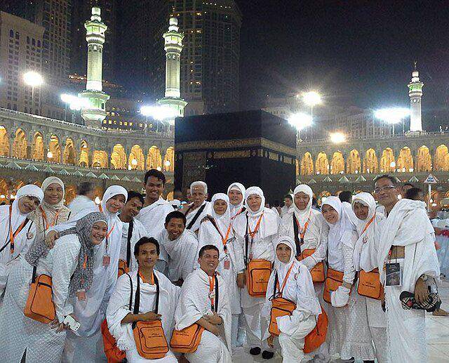 ilustrasi jamaah umrah ke Tanah Suci Mekkah (commons.wikimedia.org/Anton arie)