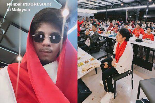 Atta nobar Timnas di Malaysia (Instagram.com/attahalilintar)