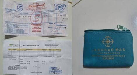 Barang bukti aksi pencurian perhiasan emas milik majikan di Kota Metro dilakukan IRT. (Dok. Polsek Metro Utara).