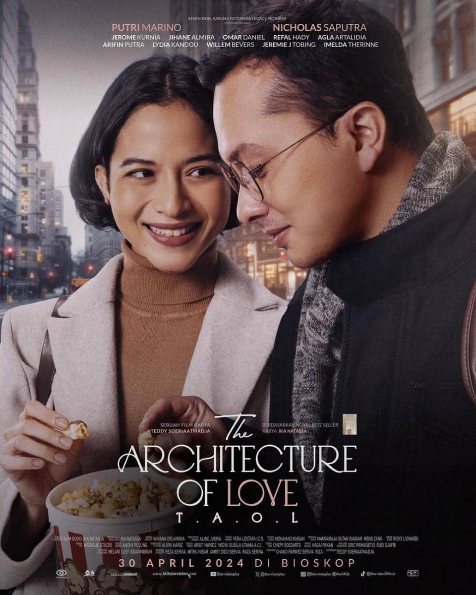 Potter film The Architecture of Love. (Instagram/@filmtaol)