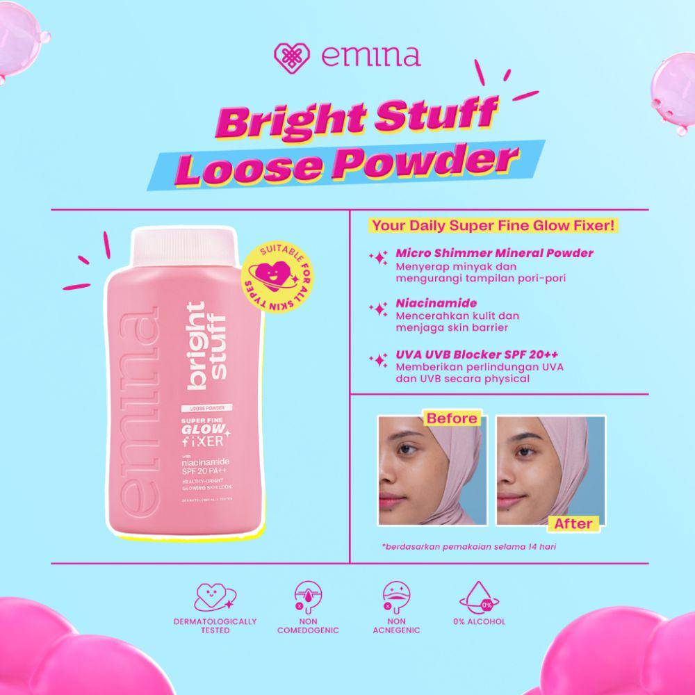 Emina Bright Stuff Loose Powder (shopee.com/Emina Official Shop)