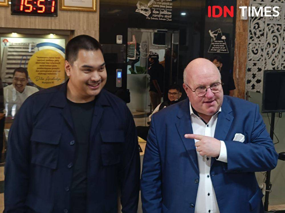 Menpora Dito Ariotedjo bertemu perwakilan FIBA, Kamis (2/5/2024). (IDN Times/Tino).